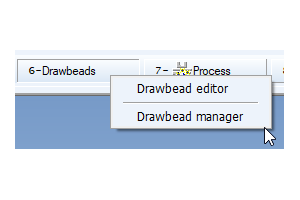Workflow工具栏与PAM-Stamp 2020.5的DrawBead Manager