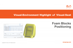 Visual-Environment Highlight of Visual-Seat: Foam Blocks Positioning