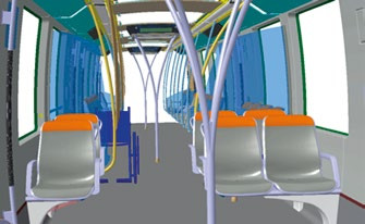 在利雅得地铁车辆的IC.ido中模拟和呈现的视图